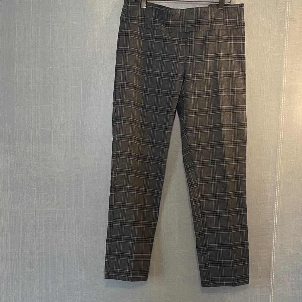 ZAC & RACHEL Charcoal Plaid Dress Pants